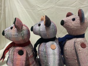 teddy bear kumagoro side face